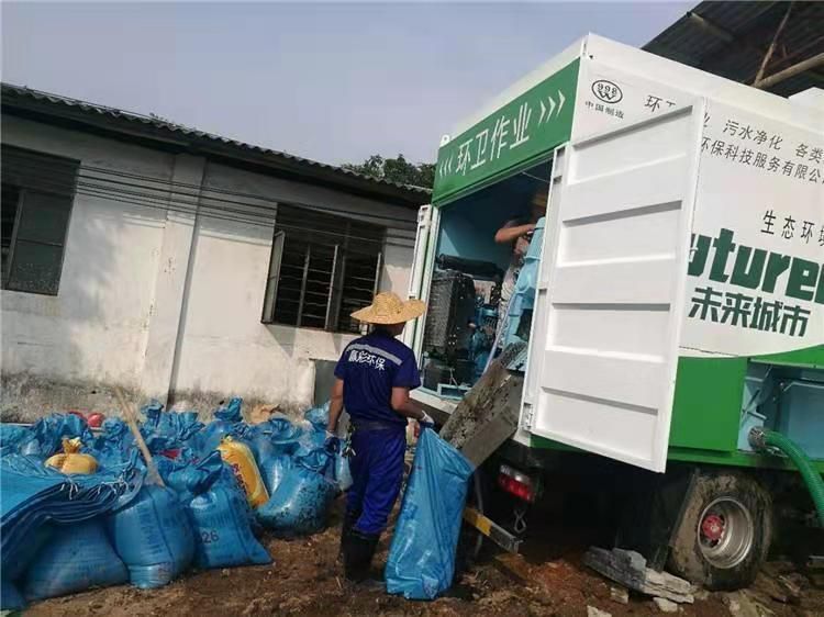 晋州工业污泥压干处理